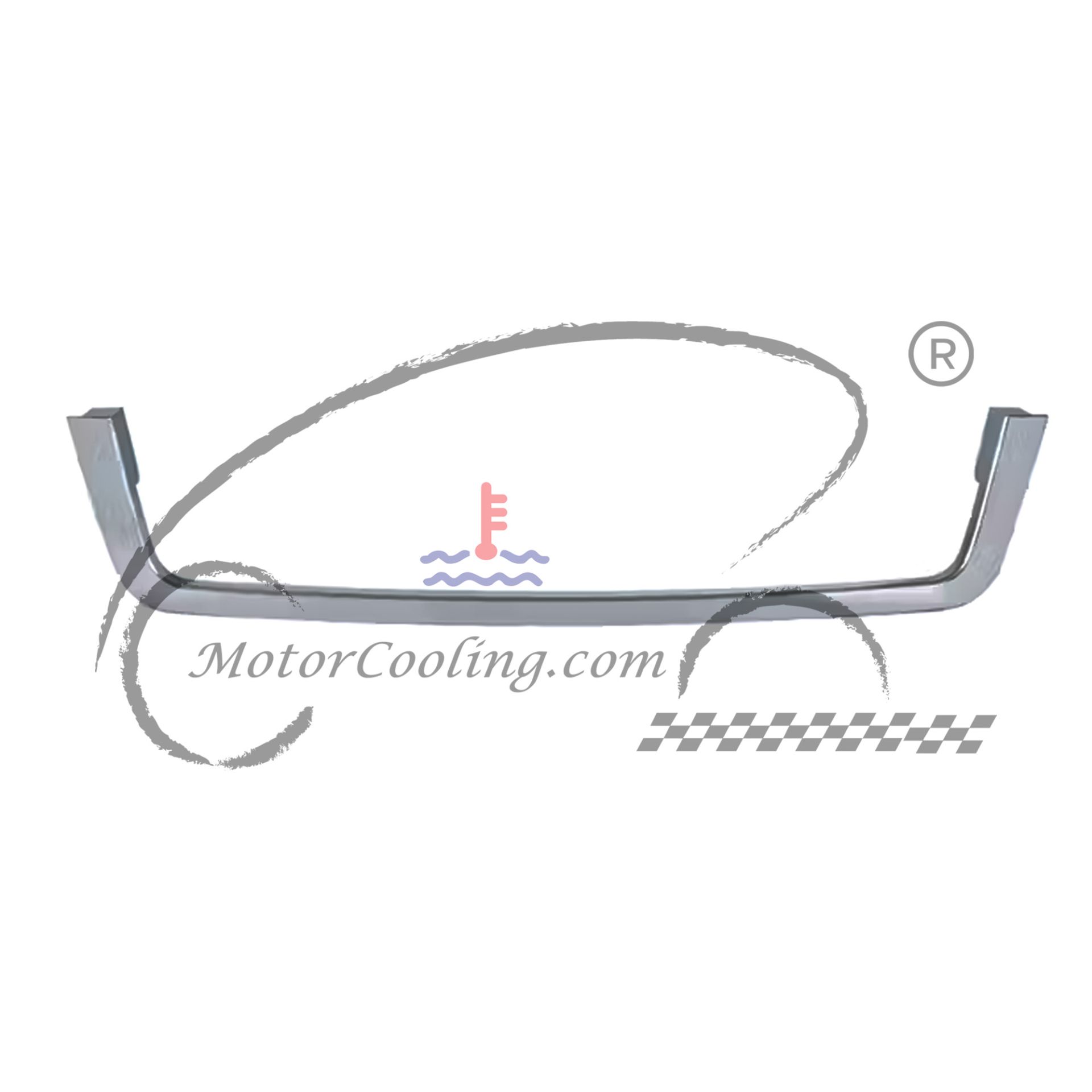 BPFRCA018 (18- FR CASCADIA BUMPER GRILLE MODLING CHROME)